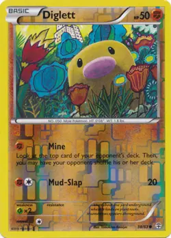 Pokemon - Diglett - 38/83 - Common - Reverse Holo - Generations - NM - Image 1