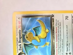 Pokemon TCG Dark Dragonite 22/82 Team Rocket Insufficient Ink Error NM - Image 3