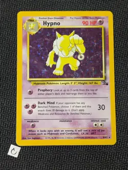 Hypno 8/62 - Fossil Unlimited Holo Rare WOTC Pokemon TCG MP - Image 1