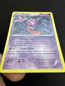 Gengar 35/83 Holo Rare Pokemon Generations GEN 2016 Near Mint English - Image 4