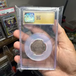 Squirtle Pokemon Rare Vintage Meiji Battle Coin Japanese CGC 10 Pristine Pop 1! - Image 2