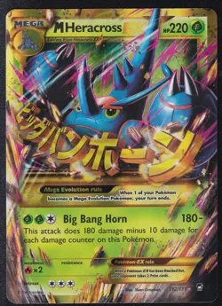 Pokemon M Heracross ex 112/111 - XY Furious Fists - Secret Rare - Image 1