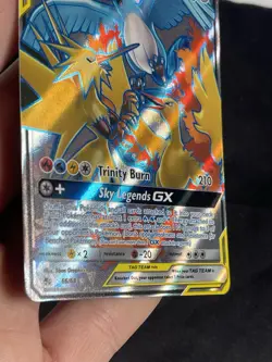 Moltres Zapdos Articuno GX Tag Team 66/68 Hidden Fates Full Art Pokemon Card - Image 5