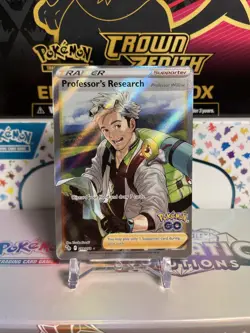 Professor’s Research 078/078 Full Art Trainer Pokemon Go Sword And Shield Ultra - Image 1