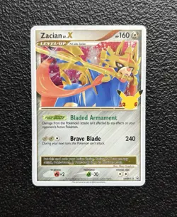 Pokemon TCG - Zacian Lv. X SWSH135 - Holo Rare Promo - Celebrations Collection - Image 1