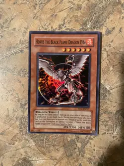 Yu-Gi-Oh! TCG Horus the Black Flame Dragon LV6 Soul of the Duelist SOD-EN007 - Image 1