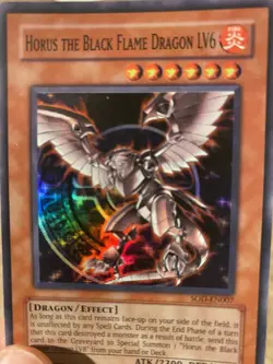 Yu-Gi-Oh! TCG Horus the Black Flame Dragon LV6 Soul of the Duelist SOD-EN007 - Image 2