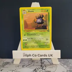 Gloom 37/64 Jungle Set Pokemon Card WOTC - Image 1