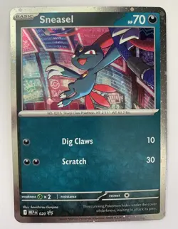 Pokemon TCG Phantasmal Flames Sneasel Promo Card - Image 1