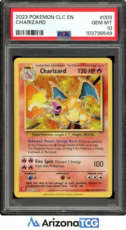 Pokemon 2023 Charizard 003/034 Holo Trading Card Game Classic GEM MINT PSA 10 - Image 1