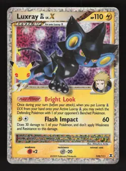 Luxray LV X 109/111 Pokemon Celebrations Classic Collection Holo Card - Image 1