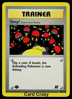 1st Edition Sleep! 79/82 - Team Rocket - Pokemon Card - Near Mint (NM) - Image 1