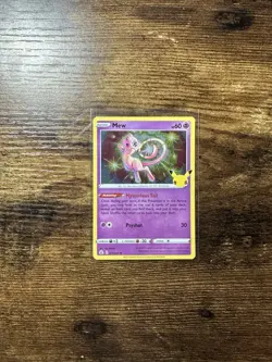 Mew Holo 11/25 Celebrations Pokemon TCG Single Card ENGLISH NM - Image 1