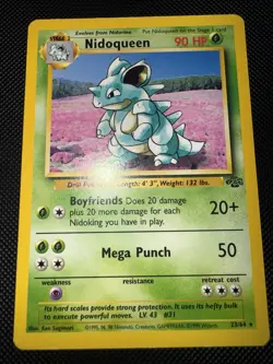 Pokemon TCG Nidoqueen Jungle Non-Holo Card 23/64 Unlimited Rare, LP Condition - Image 1
