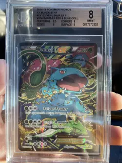 Venusaur EX XY123 XY Promos Holo Graded BGS 8 Near Mint Pokemon TCG Card 2016 - Image 1