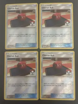 (x4) Pokemon Cards - Cherish Ball (Stamped) - 191A/236 - NM - League Cup Promo - Image 1