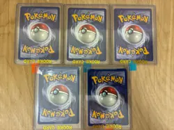 1st Edition Pokemon Card Lot WOTC Jungle Fossil Rhyhorn Spearow Mankey Shellder - Image 3