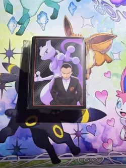 Mewtwo & Giovanni Card 65 Sleeves (New & Sealed) - Pokemon - Destined Rivals ETB - Image 1