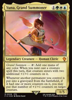 NM Foil M - Yuna, Grand Summoner: Commander: FINAL FANTASY - Image 1