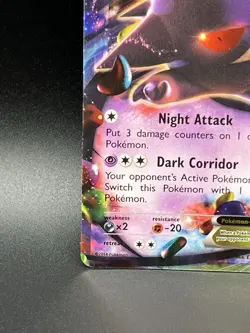Pokemon TCG Gengar EX 34/119 Phantom Forces Ultra Rare Card - Image 4
