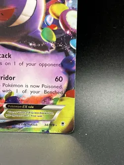 Pokemon TCG Gengar EX 34/119 Phantom Forces Ultra Rare Card - Image 5