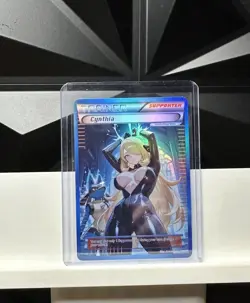 Cynthia - Lucario Trainer Goddess Pokemon Waifu Trading Card - HOLO - Image 1