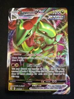Pokemon Rayquaza VMAX Holo Ultra Rare Card 111/203SWSH07: Evolving Skies - Image 1