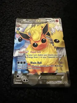 Flareon EX Generations Ultra Rare Full Art Holo RC28/RC32 Pokemon TCG - Image 3