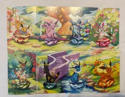 Prismatic Evolutions Eevee Mini Tin Art Cards COMPLETED - Image 1