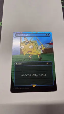 MTG Rainbow Foil cOuNTeRspELl (7010) NM- Unplayed SpongeBob Secret Lair Drop - Image 1