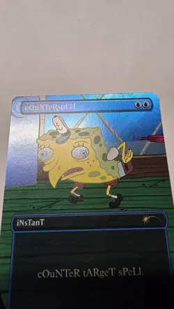 MTG Rainbow Foil cOuNTeRspELl (7010) NM- Unplayed SpongeBob Secret Lair Drop - Image 2