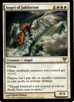 MTG: Avacyn Restored: Angel of Jubilation: Lightly Played Condition - Image 1