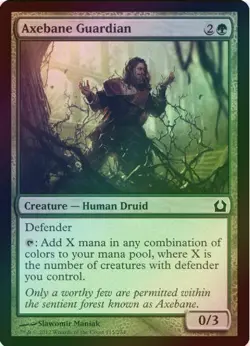 1 x Axebane Guardian - Foil - Return to Ravnica - LP - MTG - EOF - Image 1