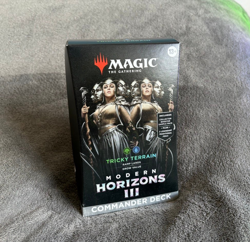 MTG Modern Horizons 3 - Tricky Terrain Commander Deck - New/Sealed - Image 1