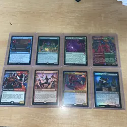 MTG Spider-Man Marvel Lot All Rares (Including rare no foil stamp error) POP 1! - Image 2