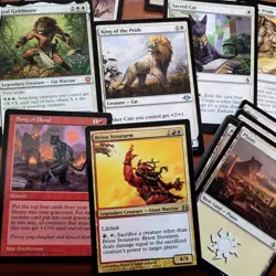Whole Entire COMMANDER Deck MTG - Throwing CATS' is Fun for the Whole Family - Image 1