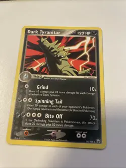 Pokemon Dark Tyranitar Card 19/109 Team Rocket Returns Lightly Played Non Foil - Image 1