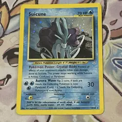 Pokemon TCG Suicune Neo Revelation Holo Card 14/64 Unl Heavy Play (SEE PHOTOS!) - Image 1