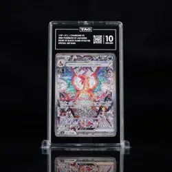 2023 Pokemon Japanese Ruler Of The Black Flame Charizard EX SAR 134 TAG 10 - Image 1