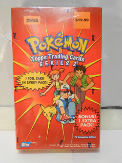 1999 Pokemon Topps Series 2 Booster Box 10 Pks #2556 Hobby w Bonus Pk Sealed X64 41116207655 - Image 2