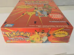 1999 Pokemon Topps Series 2 Booster Box 10 Pks #2556 Hobby w Bonus Pk Sealed X64 41116207655 - Image 5