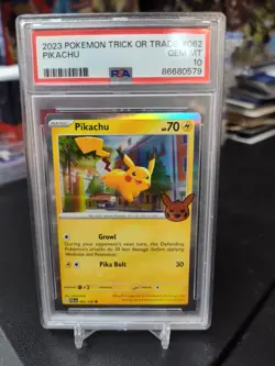 2023 Pokemon Trick or Trade Pikachu #062 PSA 10 Gem Mint - Image 1