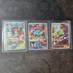 3 Full Set SVG Bulbasaur Charmander Squirtle 050 051 052 Pokemon Korean Promo 3 - Image 1