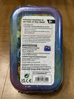 Pokemon Scarlet & Violet Prismatic Evolutions Mini Tin Espeon New Sealed - Image 2