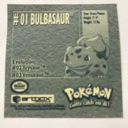 VINTAGE POKEMON STICKERS ARTBOX SERIES 1 1999 pack fresh - take your pick - Image 2
