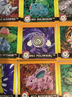 VINTAGE POKEMON STICKERS ARTBOX SERIES 1 1999 pack fresh - take your pick - Image 3