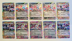Pokemon Surging Sparks Lot of 10 EX Sylveon X3, Hydreigon X3, Ceruledge X4 CLEAN - Image 1