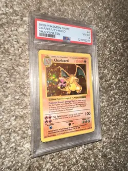 Shadowless Charizard 1999 Pokemon Holo Base Set 4/102 PSA 4 - Image 1