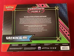 Pokemon Shrouded Fable Greninja EX Special Illustration Collection Box Sealed - Image 2