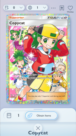 Copycat Full Art, Pokemon TCG Pocket, English language, Mega-Rising - Image 1